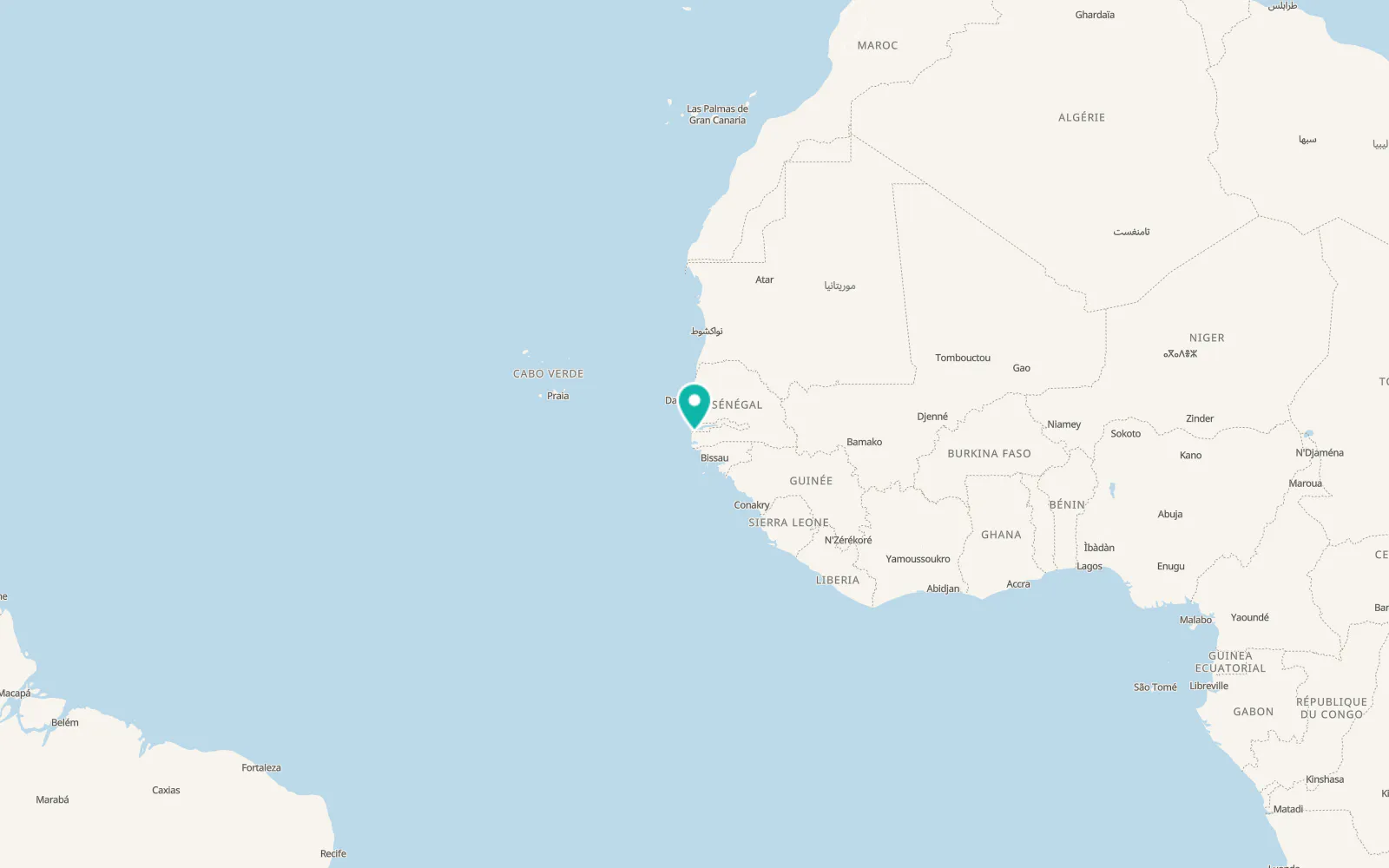 Map of Diouloulou
