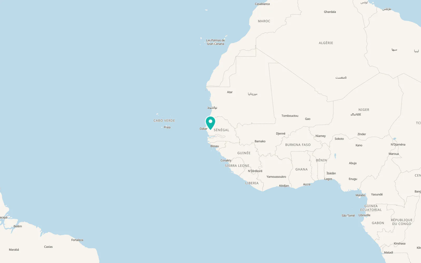 Map of Gandiaye