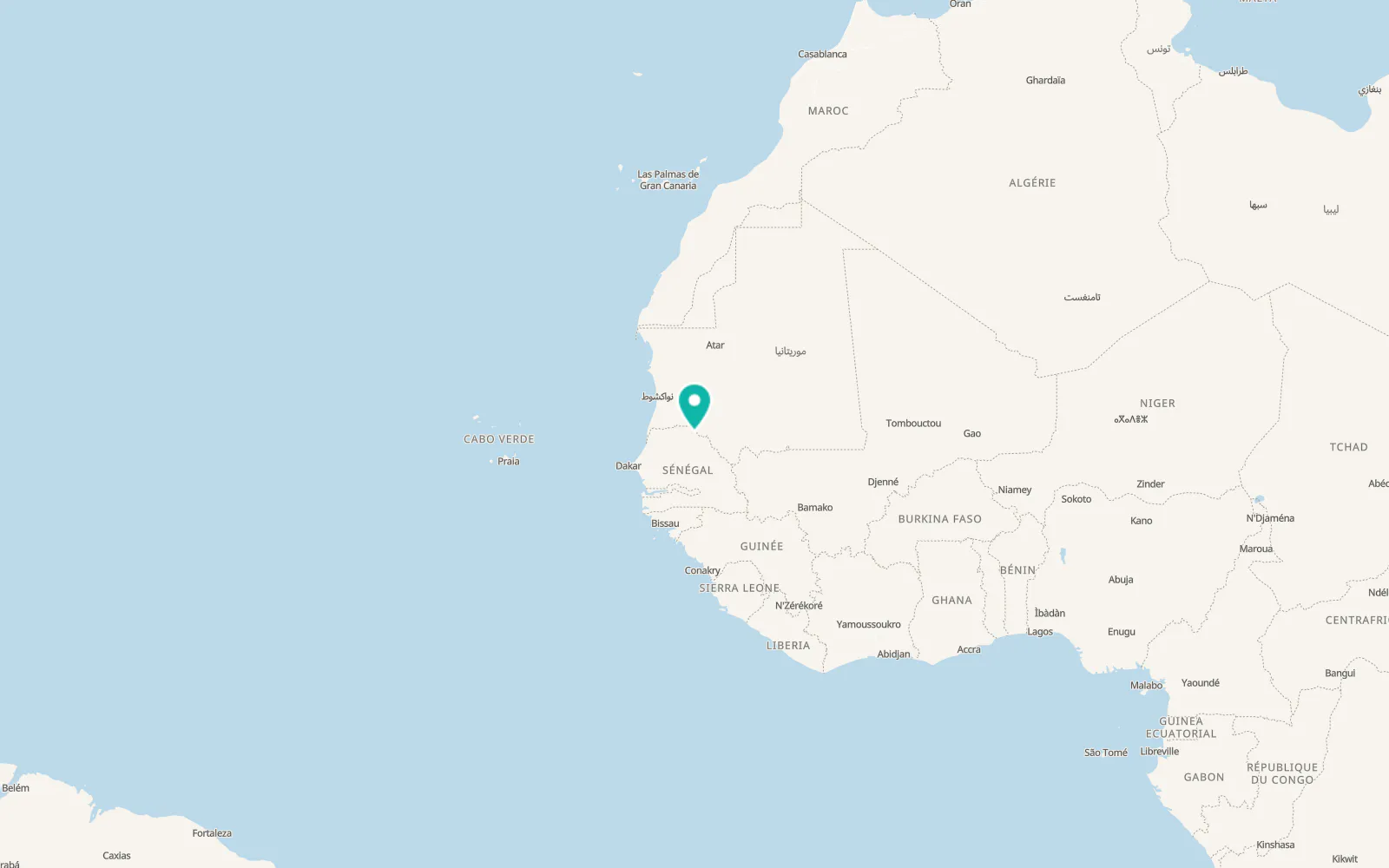 Map of Goléré
