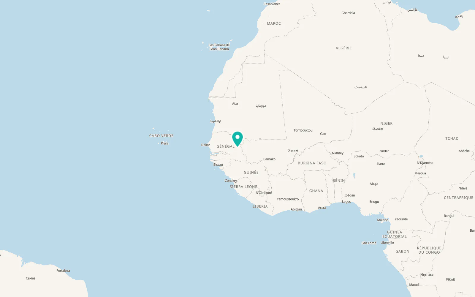 Map of Goudiry