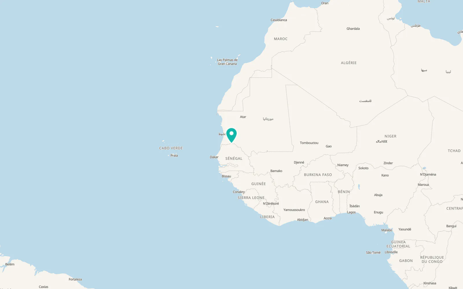 Map of Guédé
