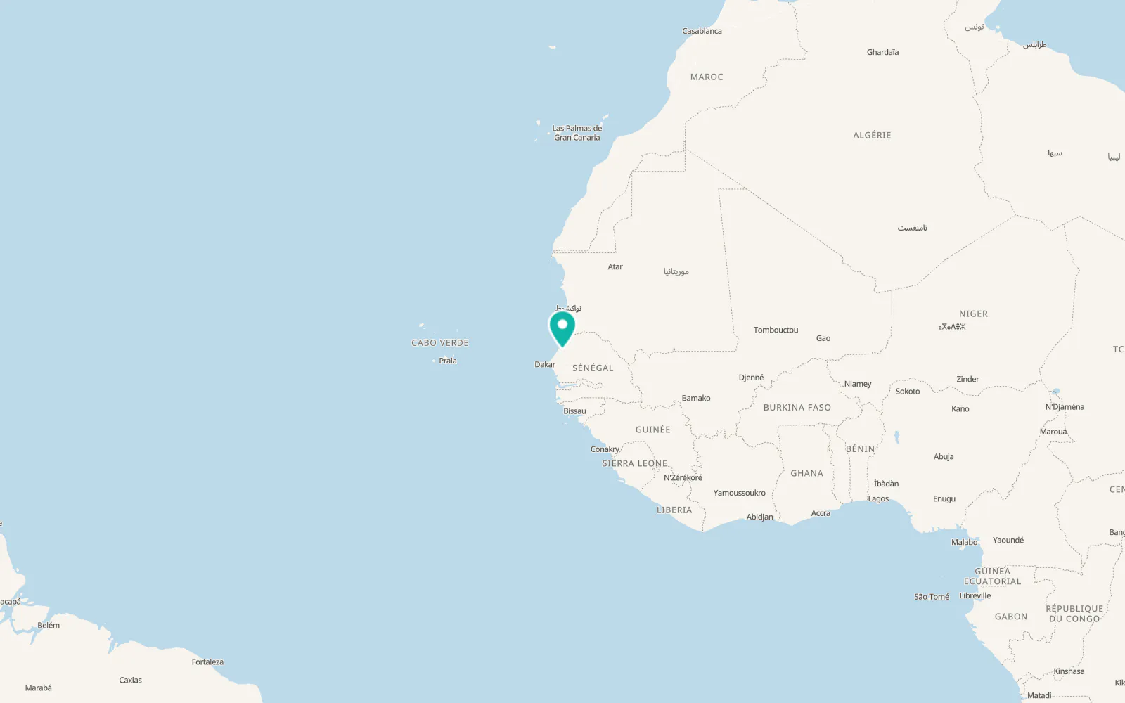 Map of Guéoul