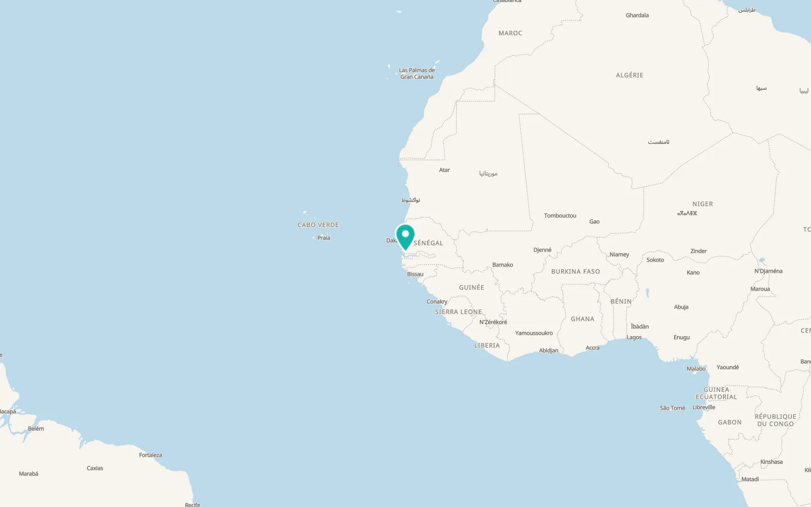 Map of Karang