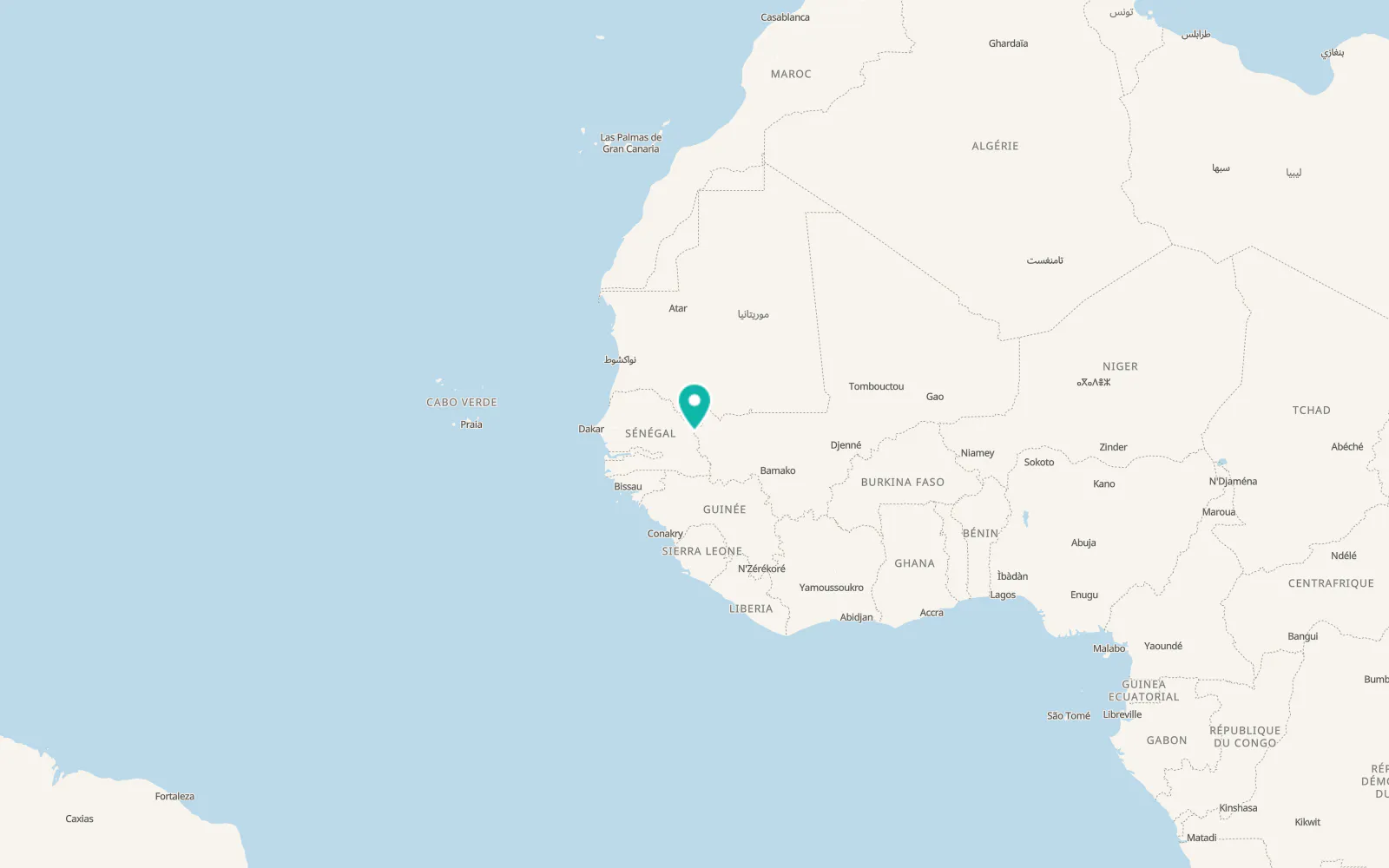 Map of Kidira