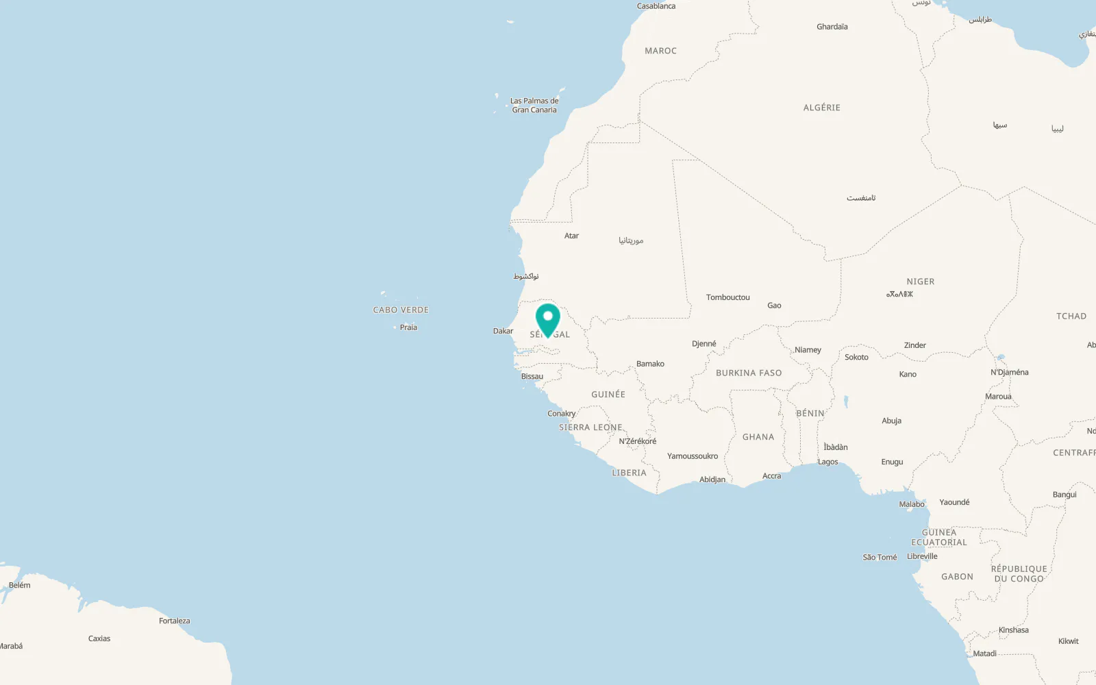 Map of Koumpentoum
