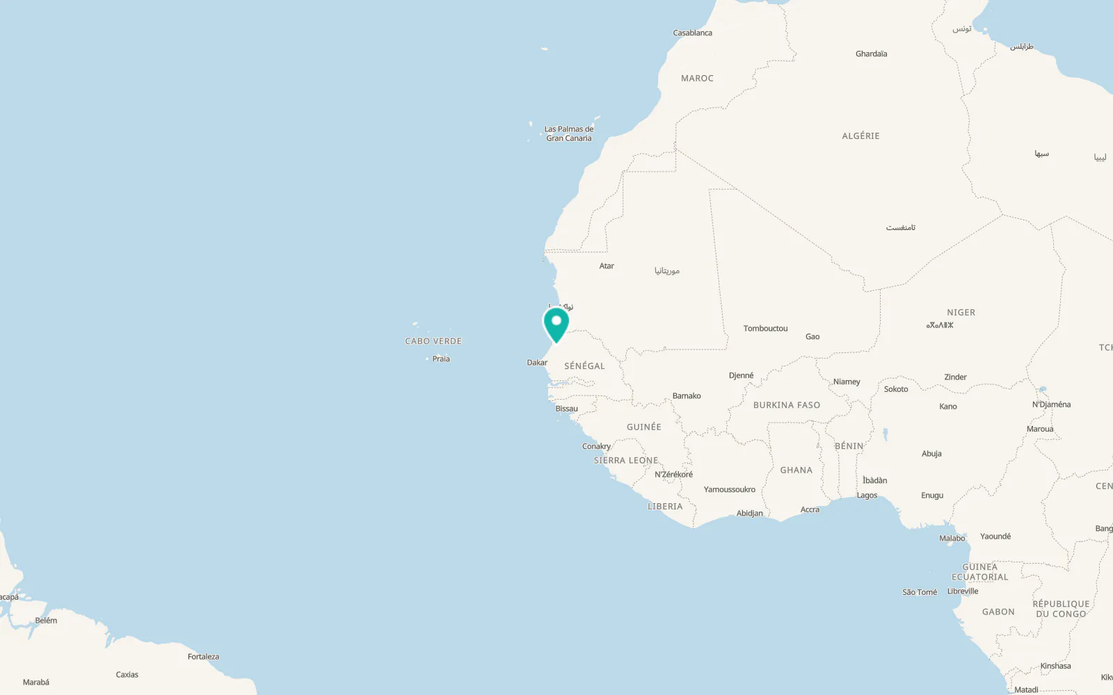 Map of Louga