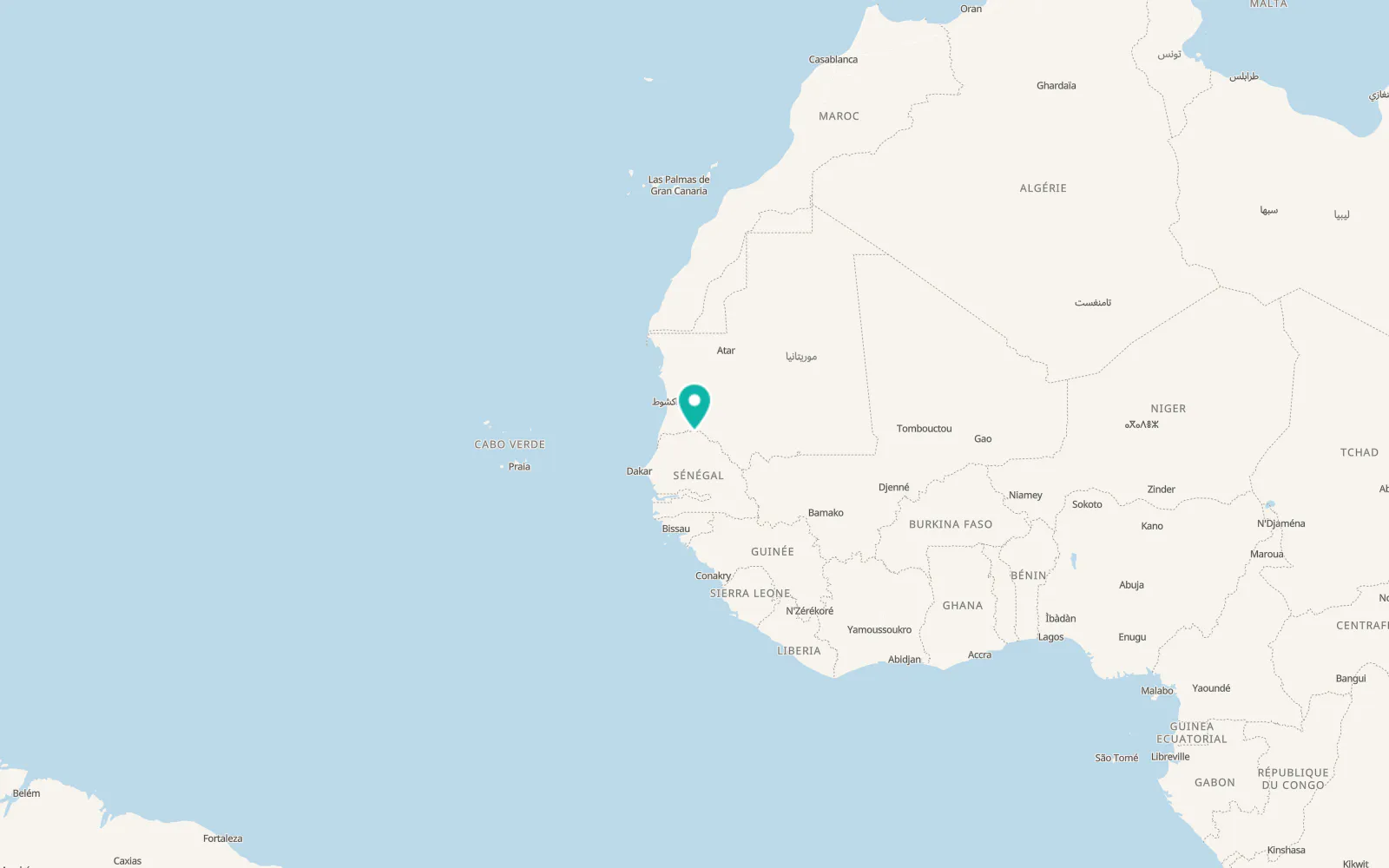 Map of Ndioum