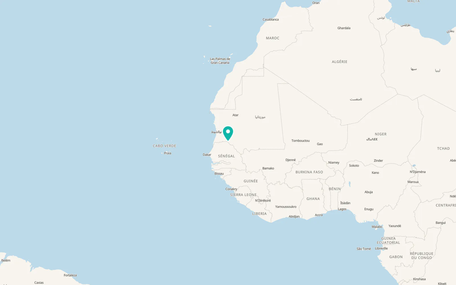 Map of Oualaldé