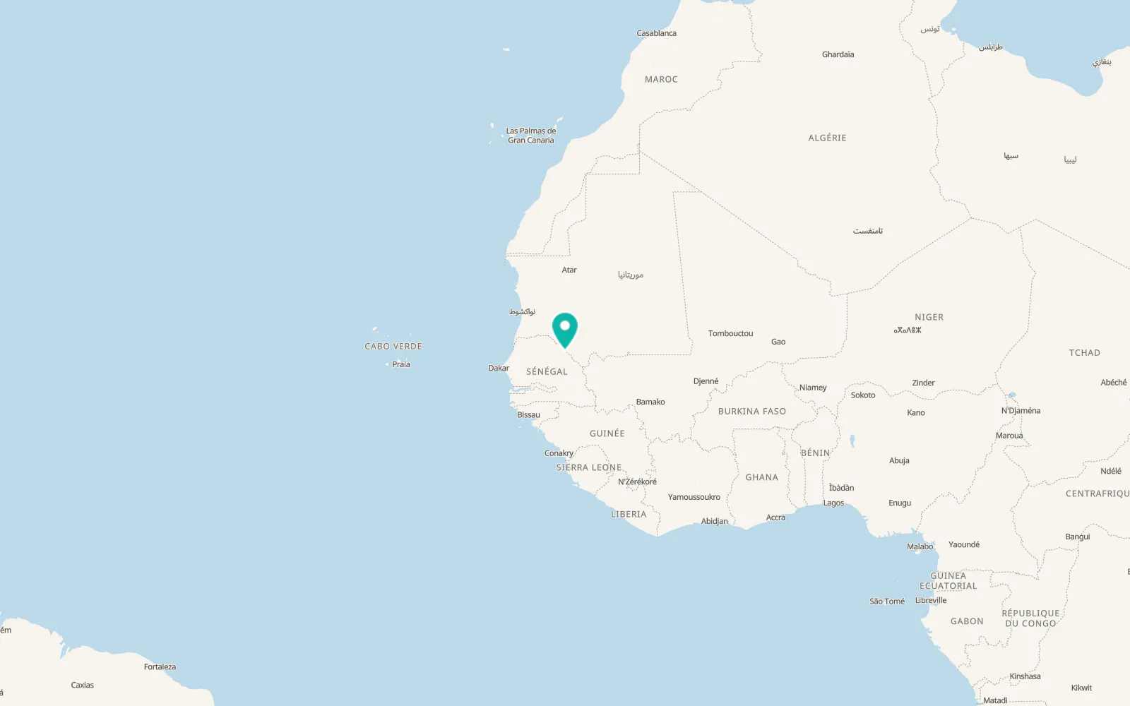 Map of Ouro Sogui