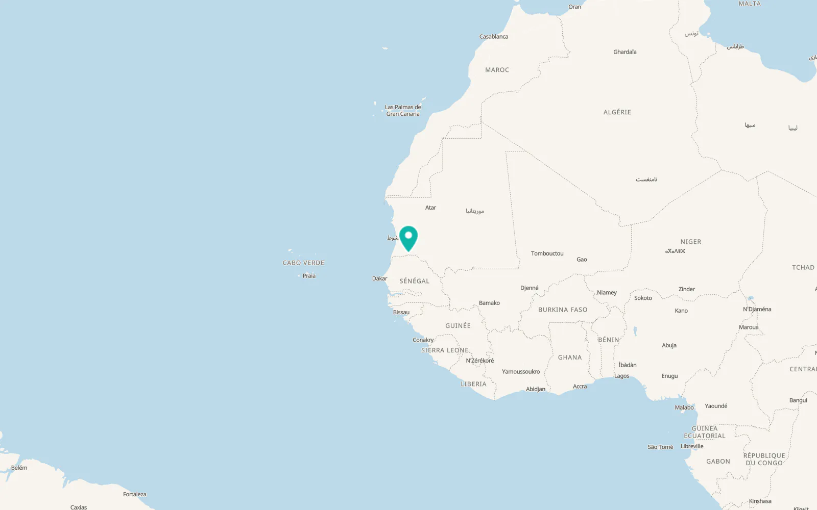 Map of Podor