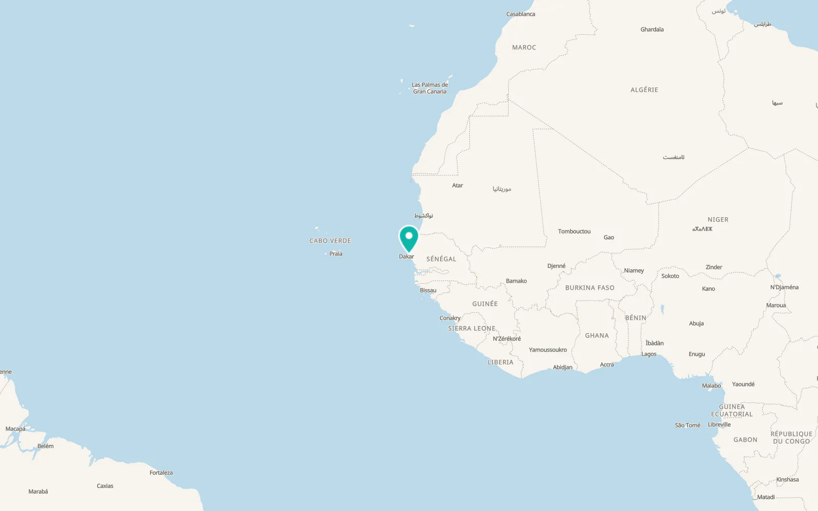 Map of Sangalkam