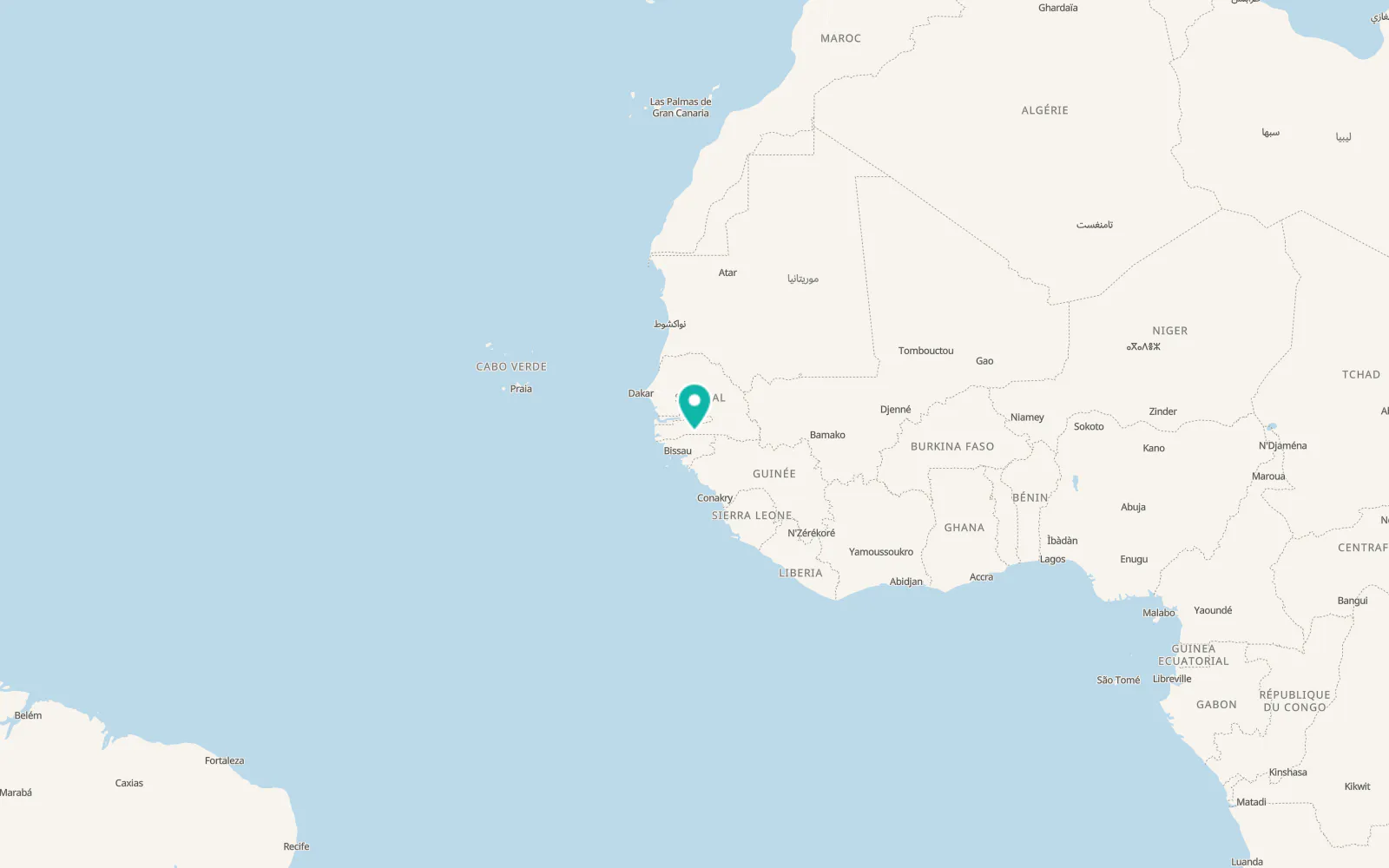 Map of Sélikénié