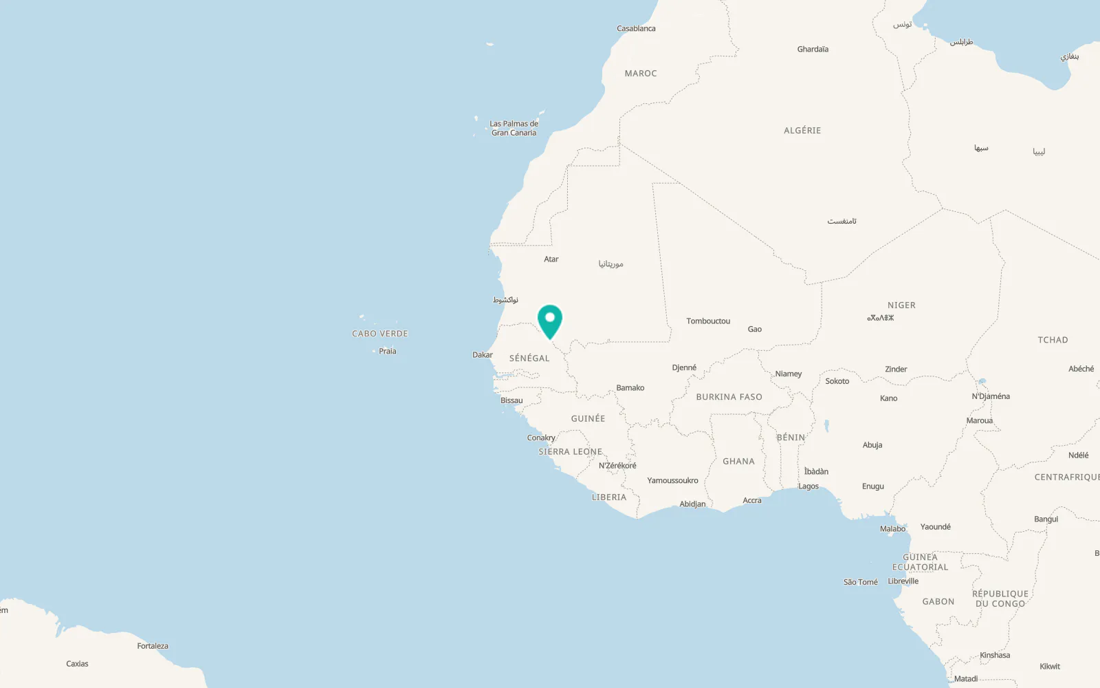 Map of Sintiou Bamambé