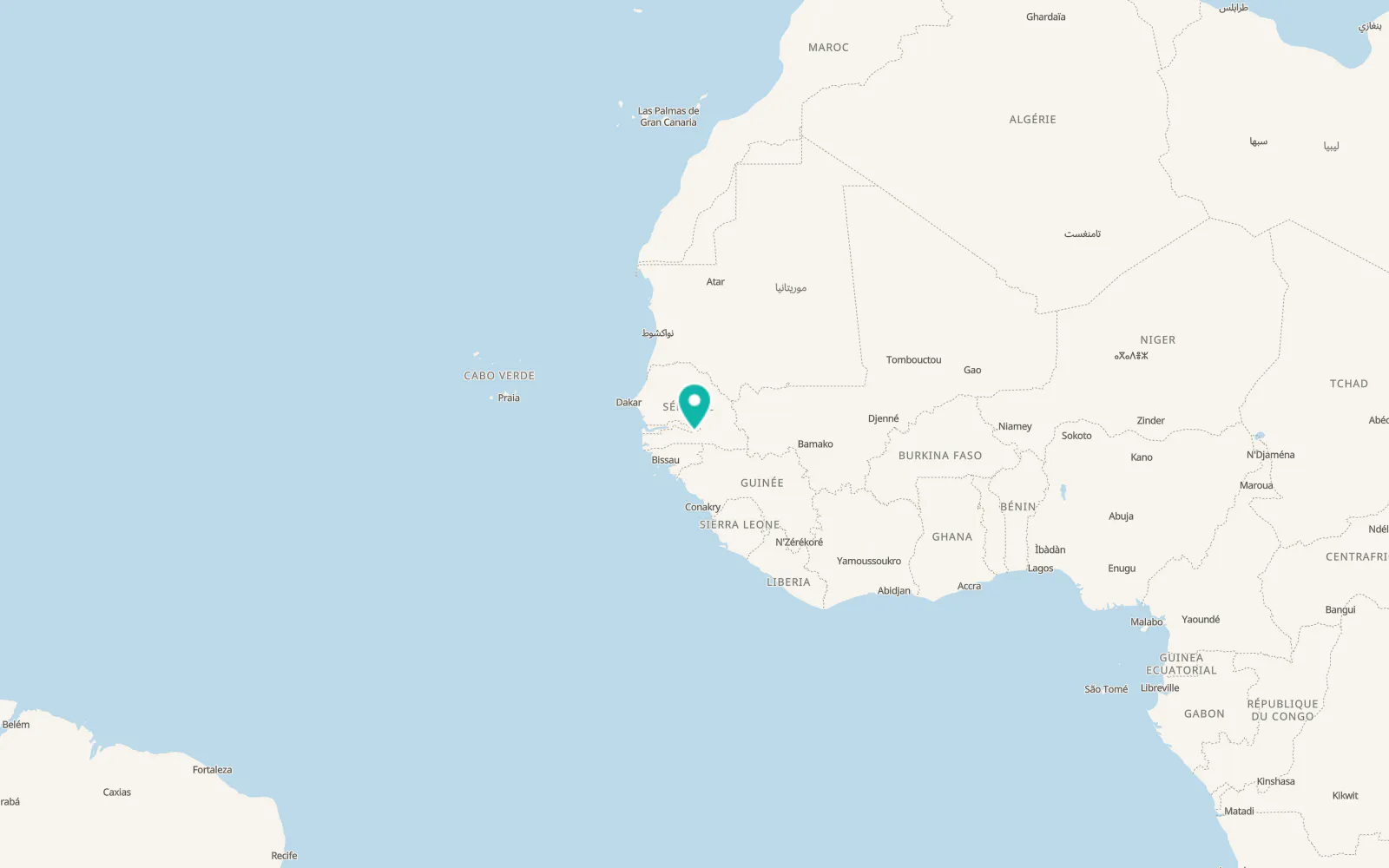 Map of Vélingara