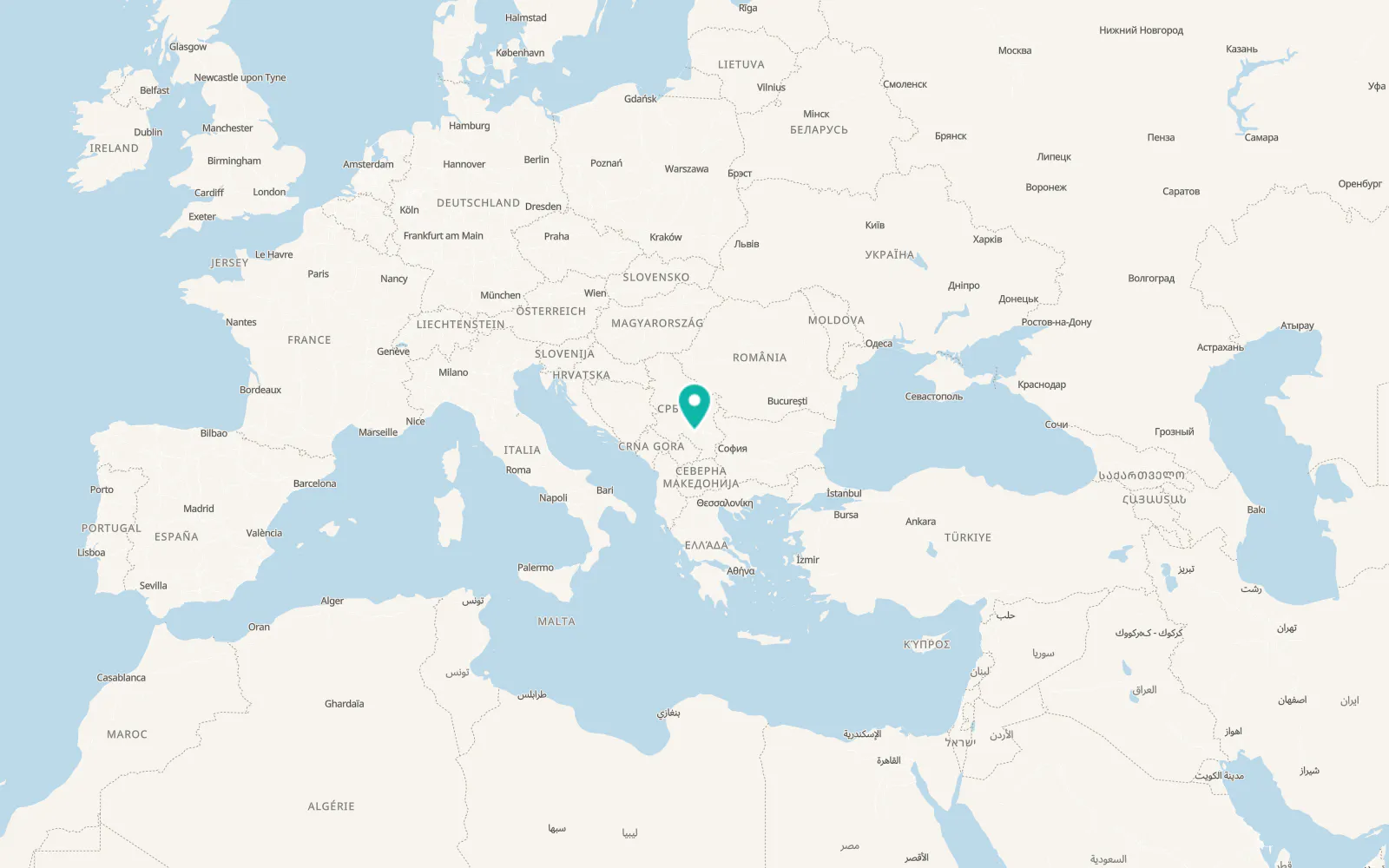 Map of Beloljin
