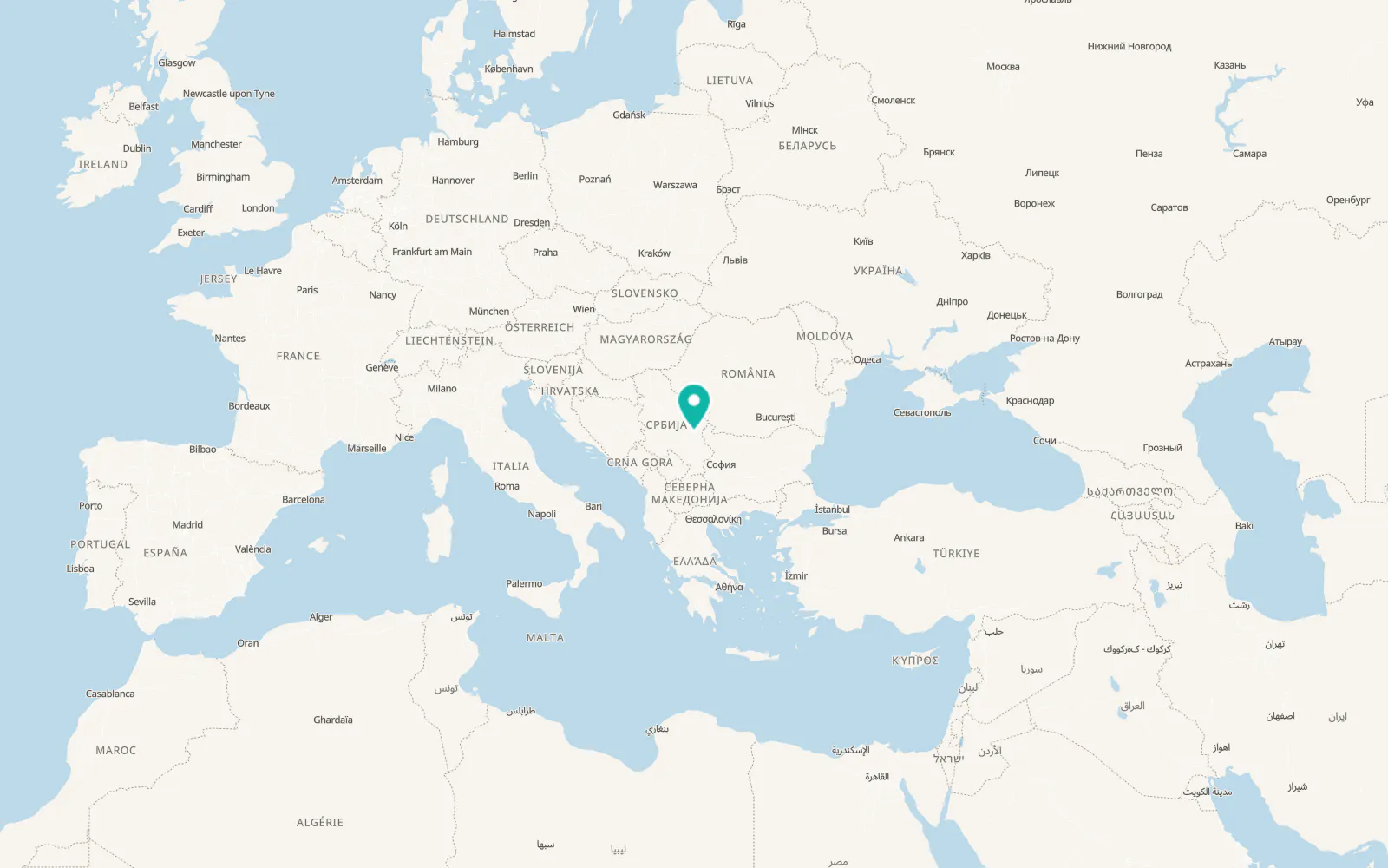 Map of Boljevac