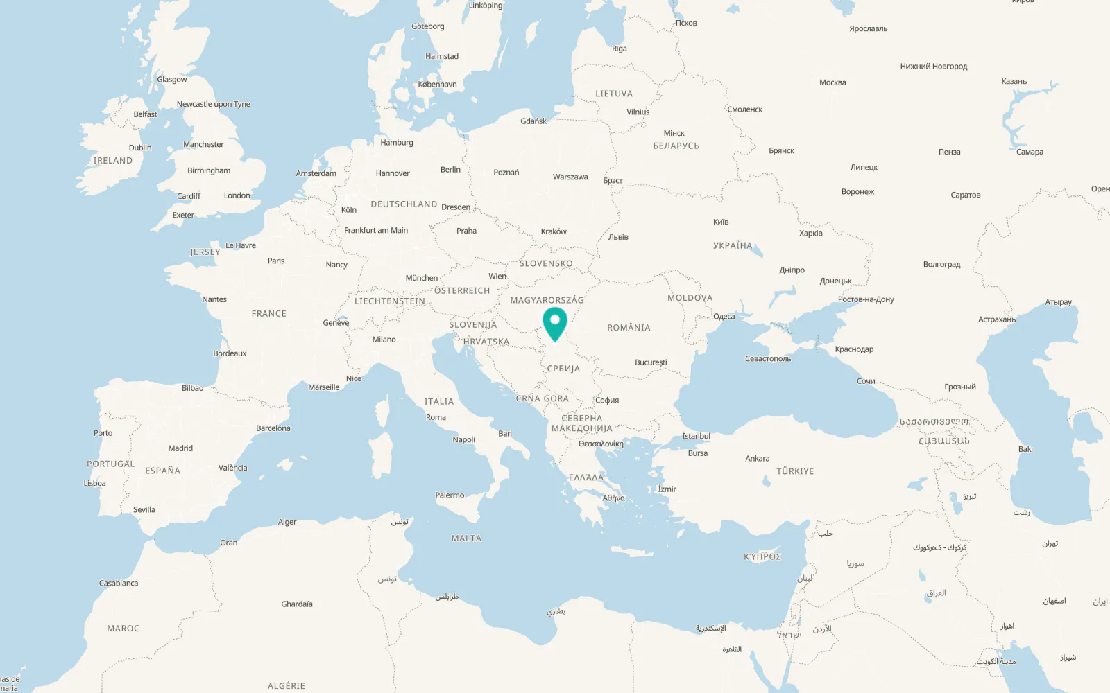 Map of Čortanovci