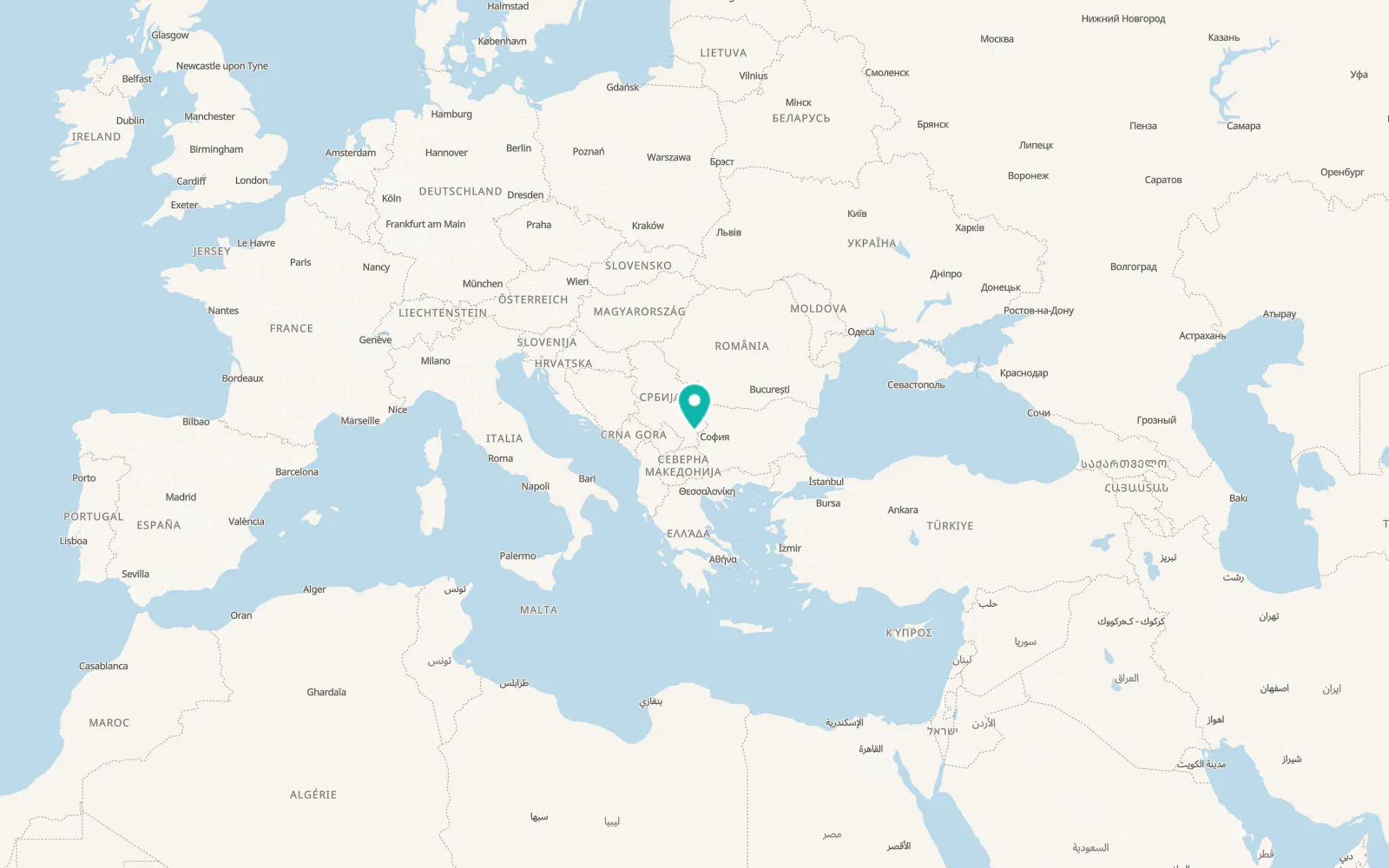 Map of Crna Trava