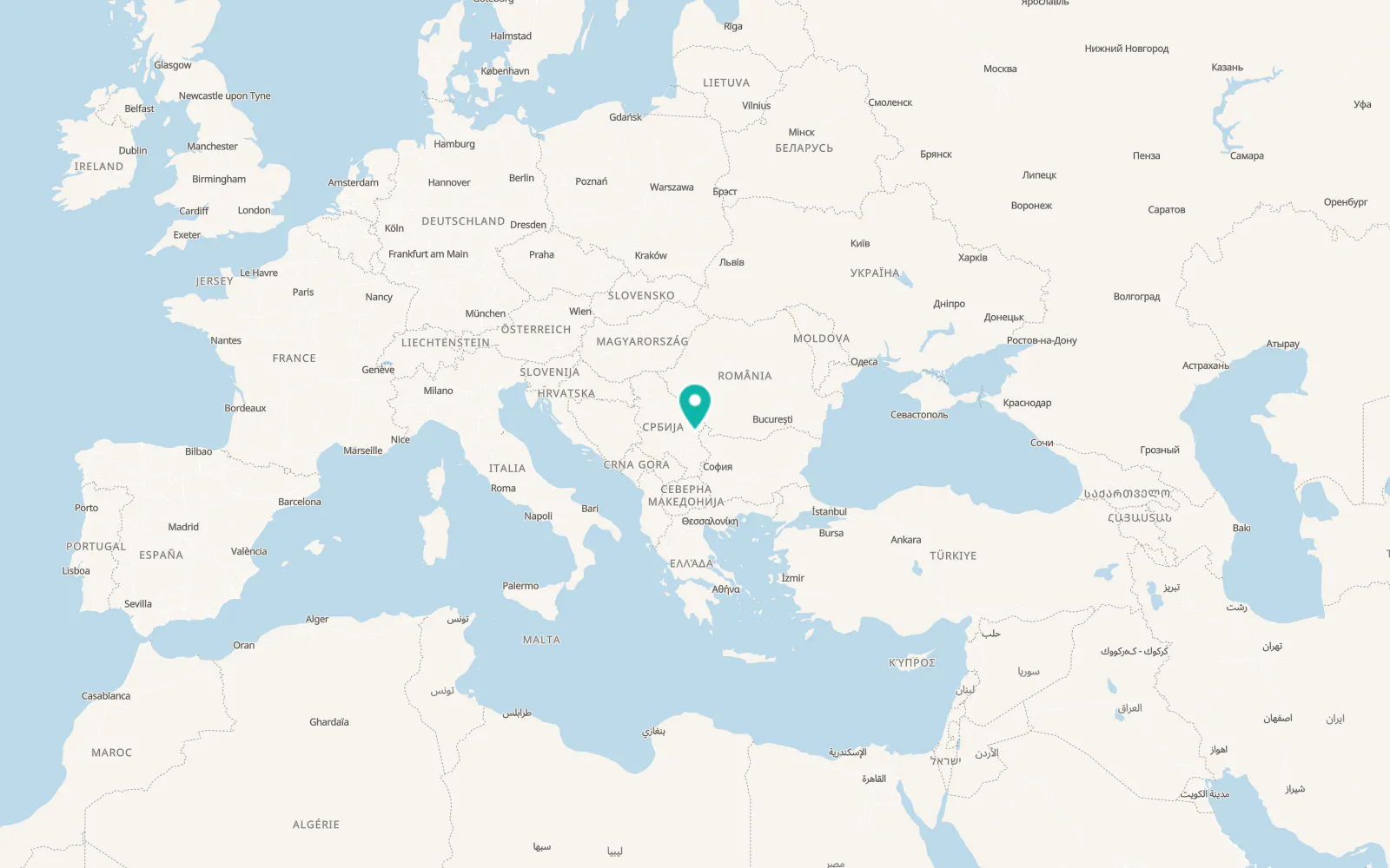 Map of Gamzigrad