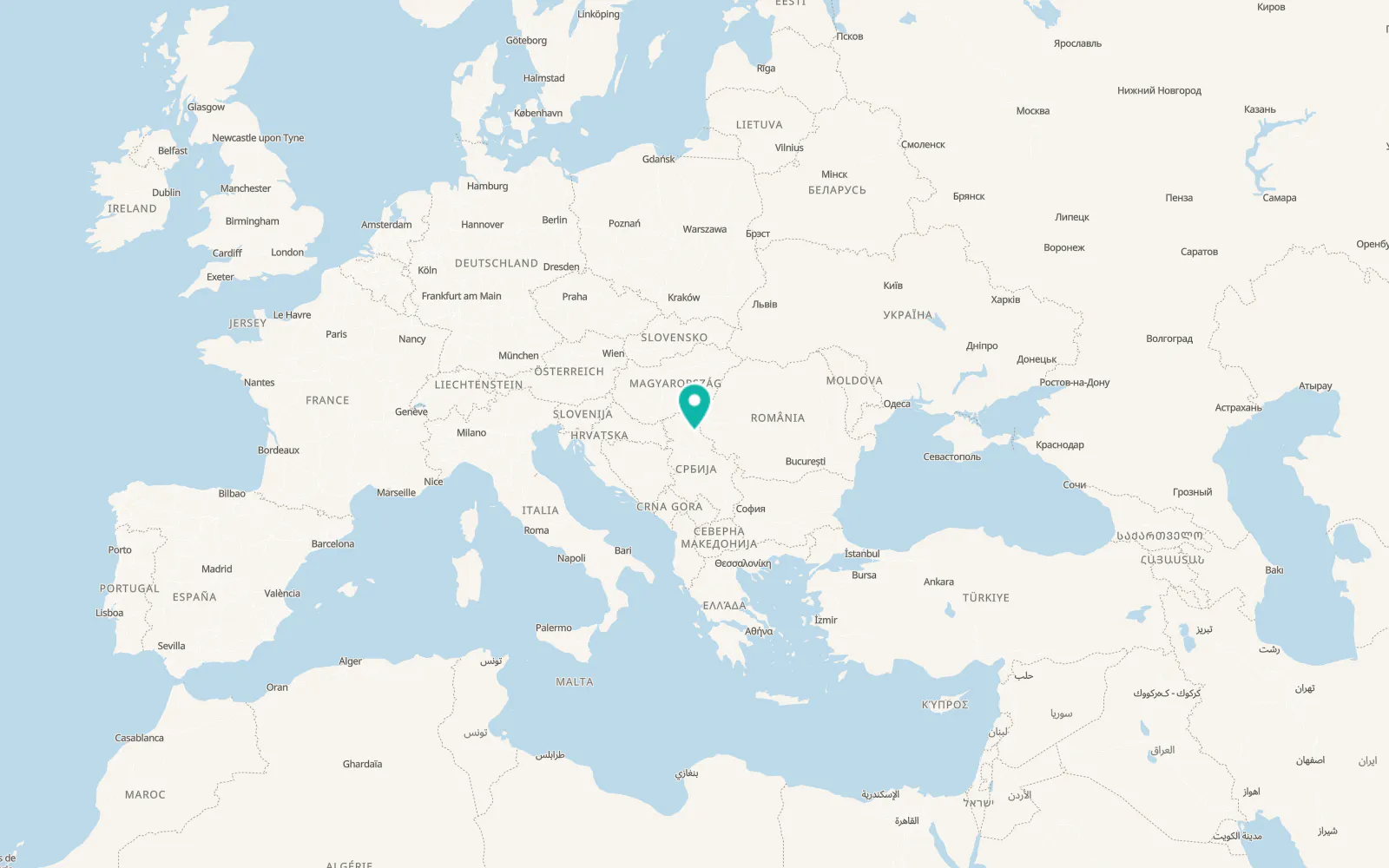 Map of Klek