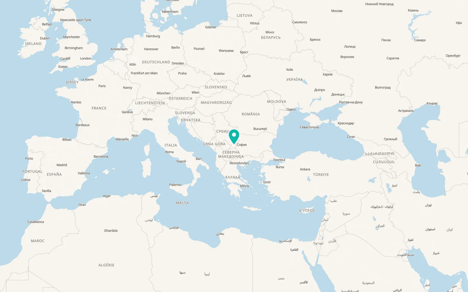 Map of Kriva Feja