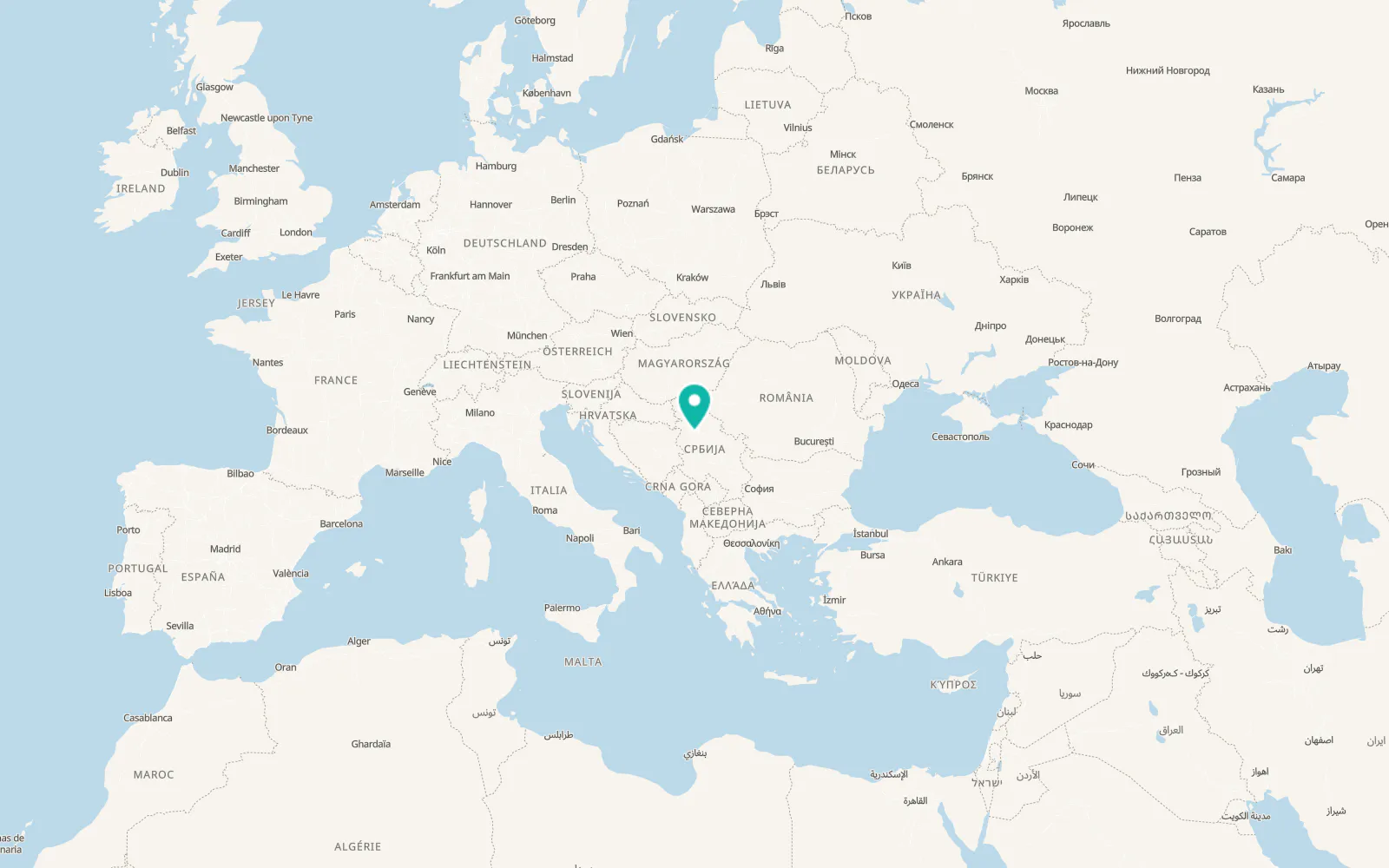 Map of Kupinovo