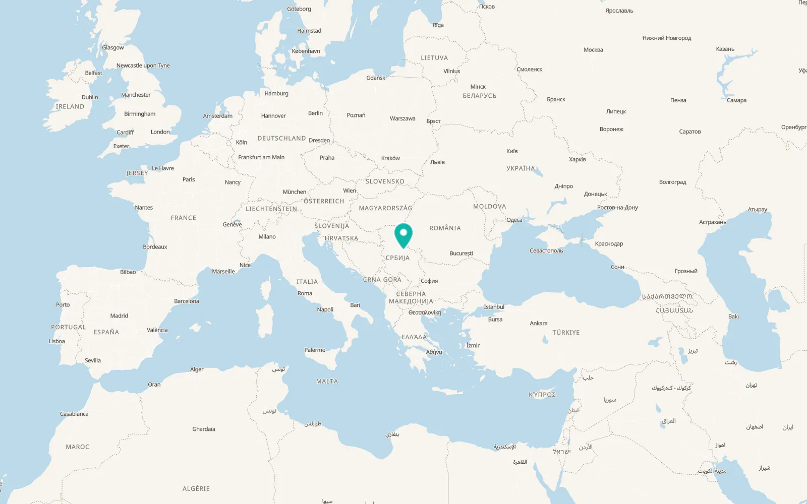 Map of Lugavčina