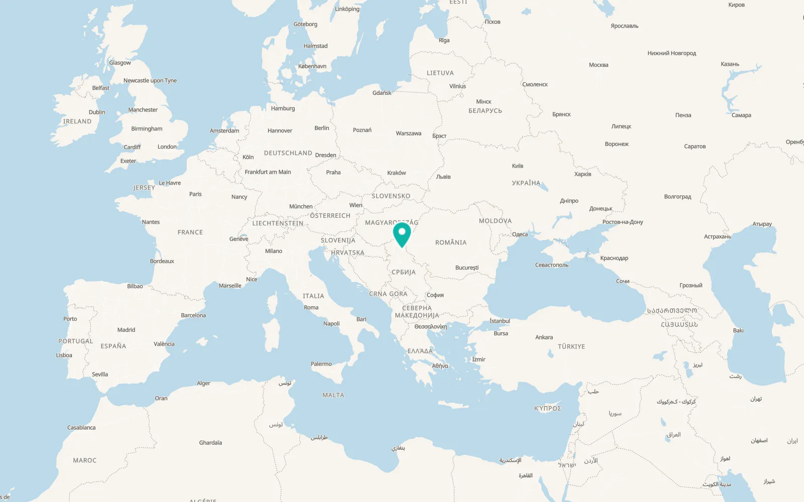 Map of Mihajlovo