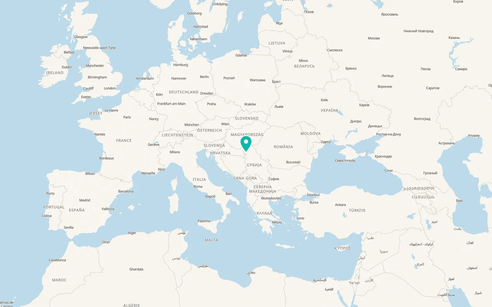 Map of Obrovac