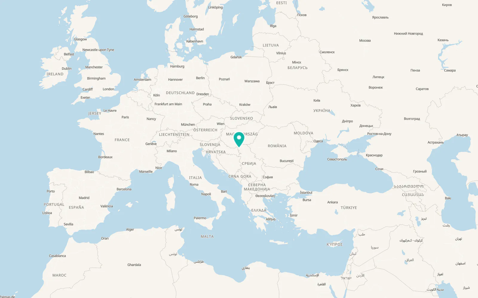 Map of Prigrevica
