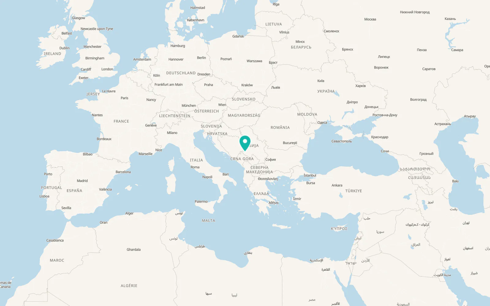 Map of Prijepolje