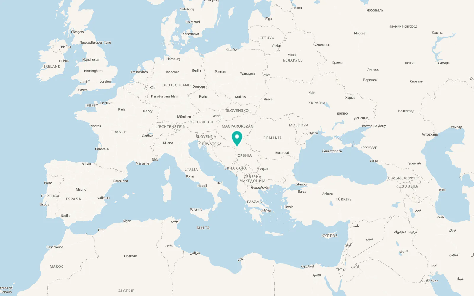 Map of Ravnje