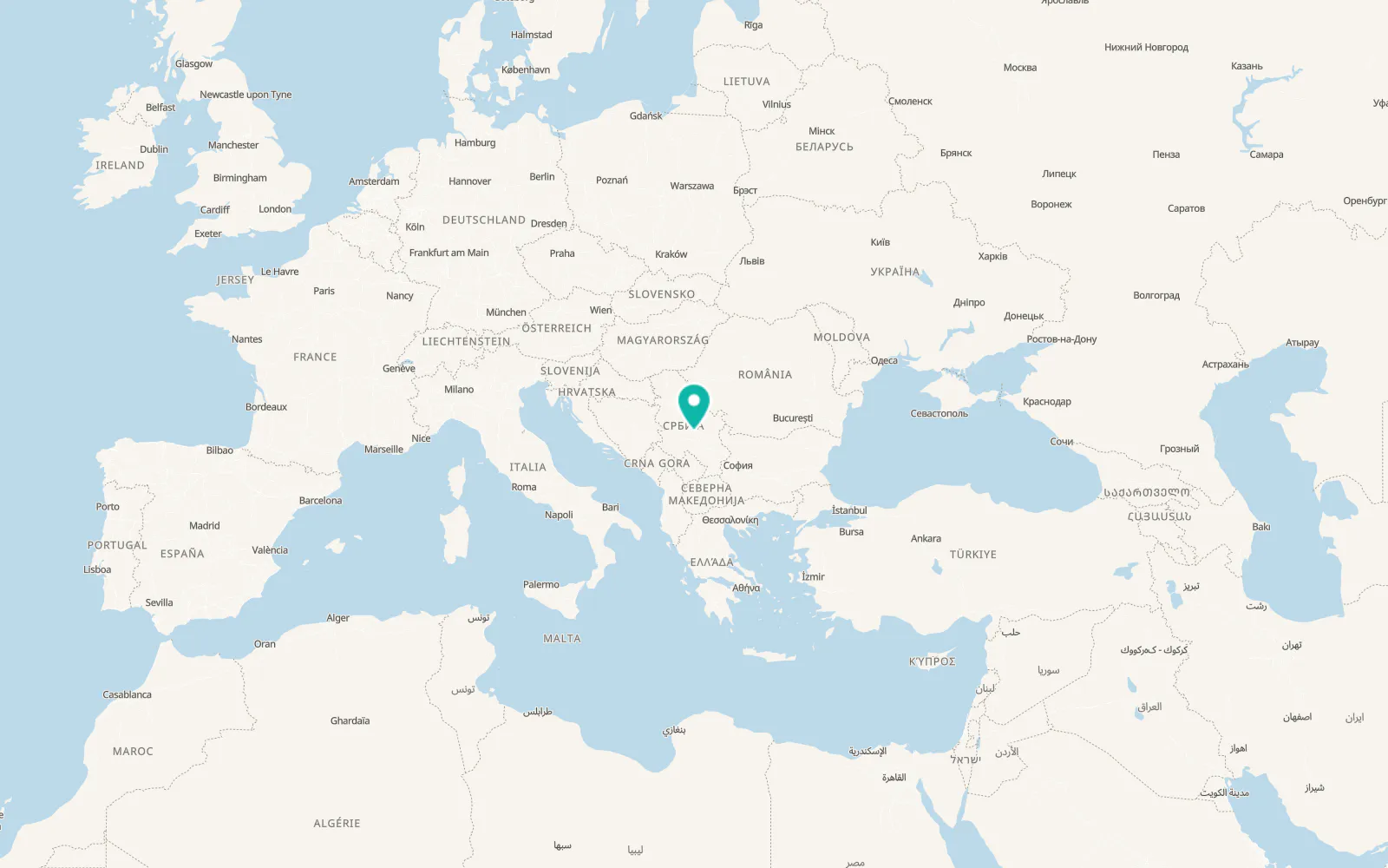Map of Rekovac