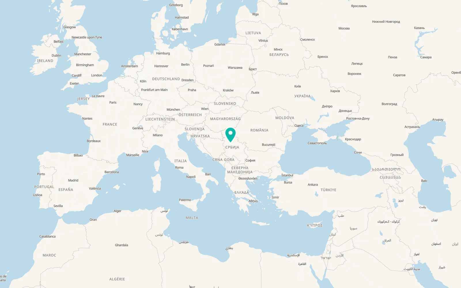 Map of Stepojevac