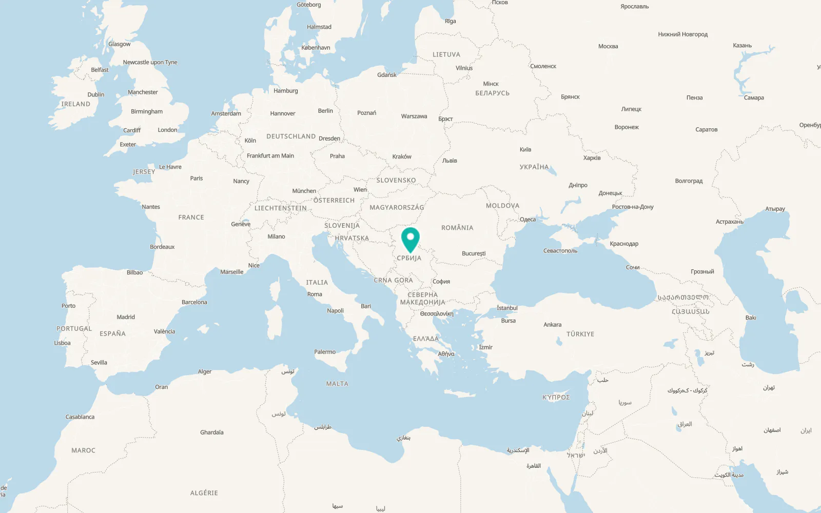 Map of Topola