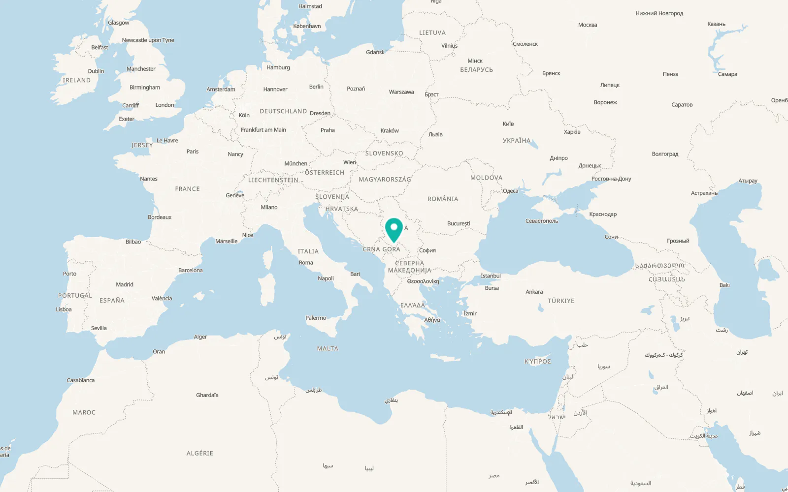 Map of Tutin