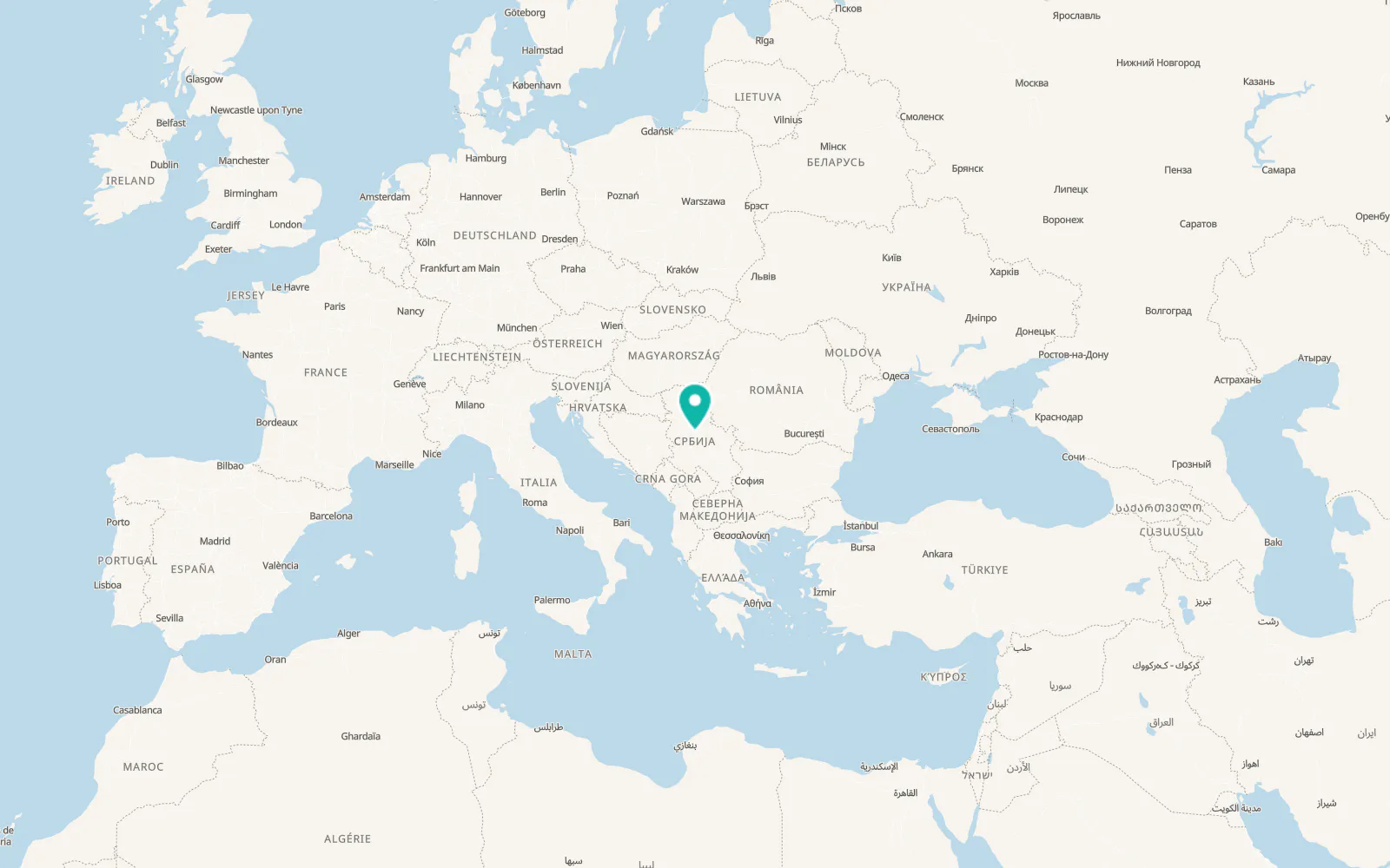 Map of Velika Ivanča