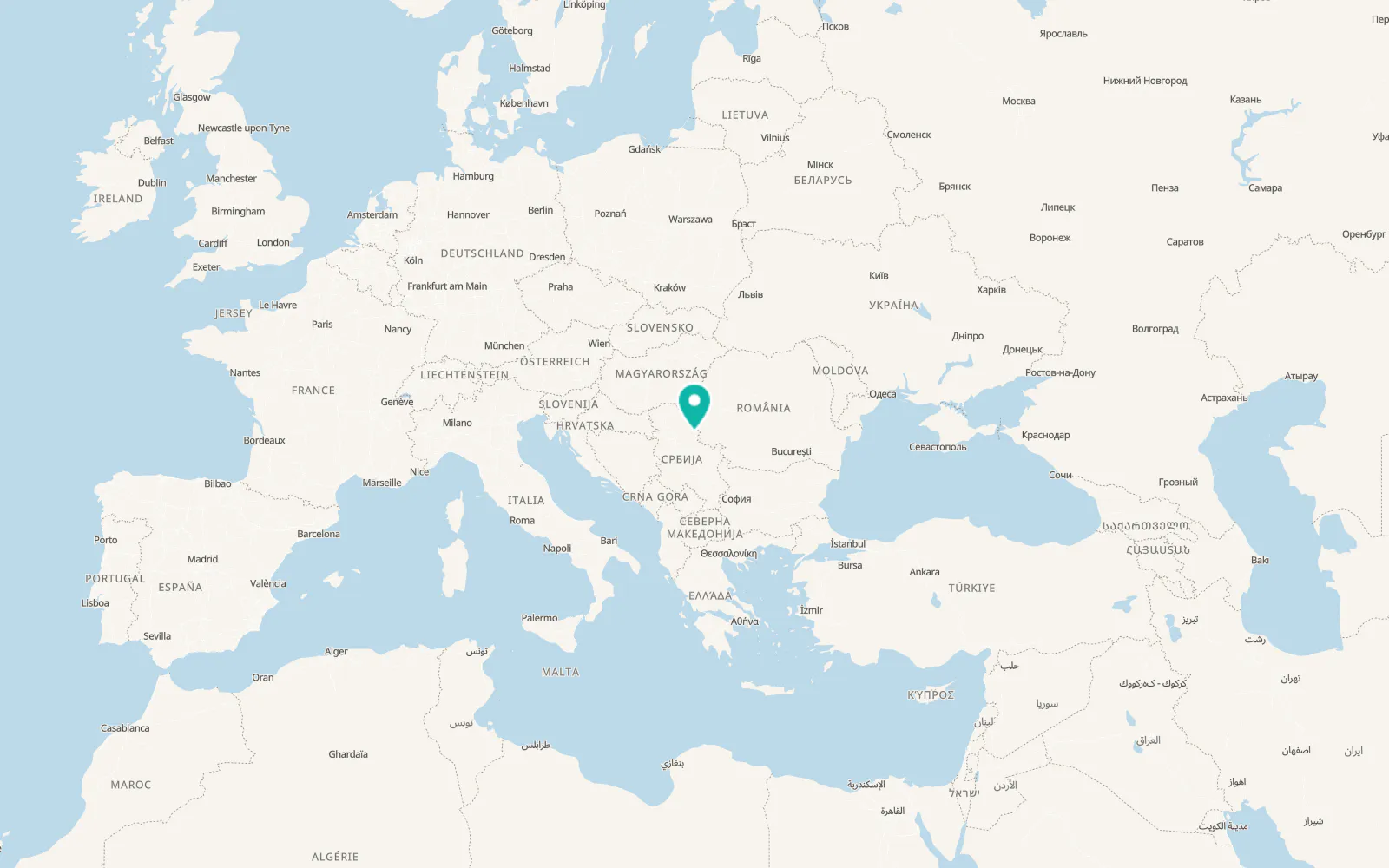 Map of Vlajkovac
