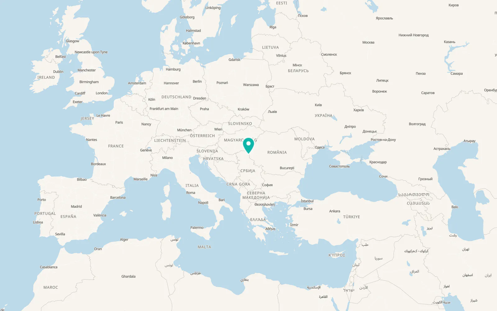 Map of Vojvoda Stepa