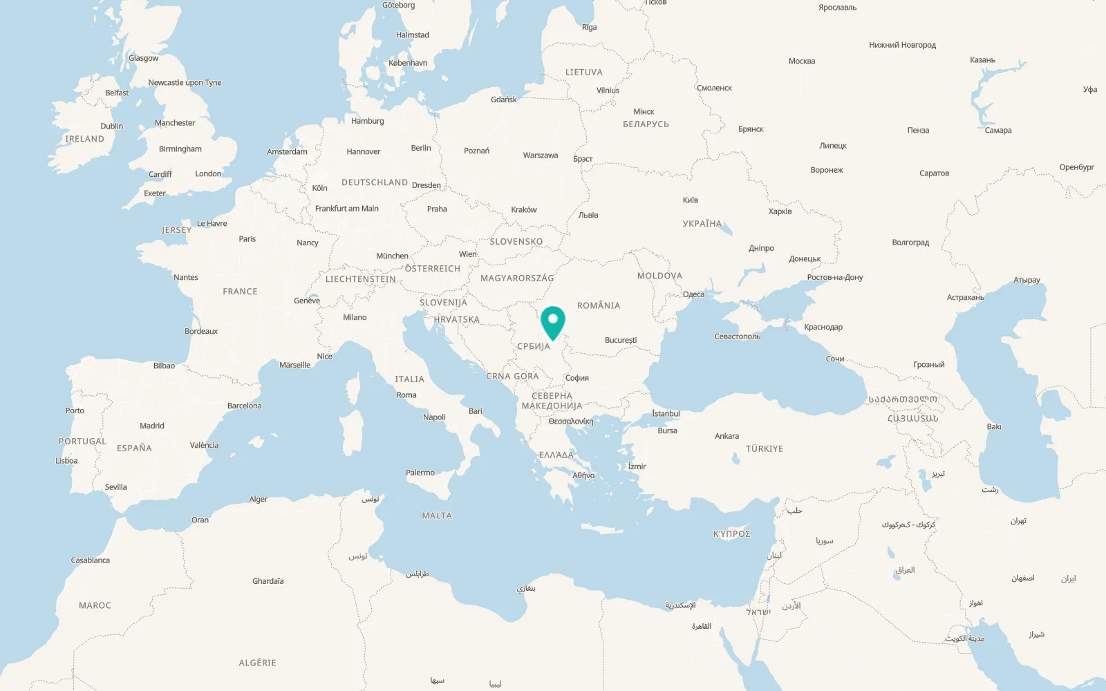 Map of Žagubica