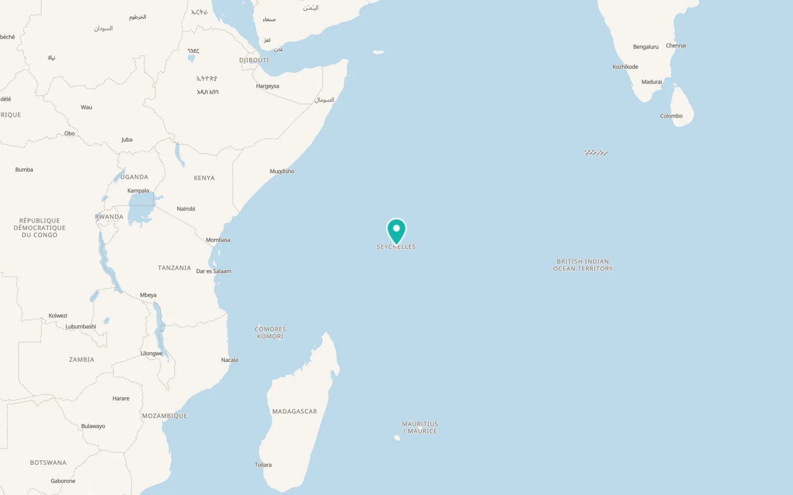 Map of Anse Boileau