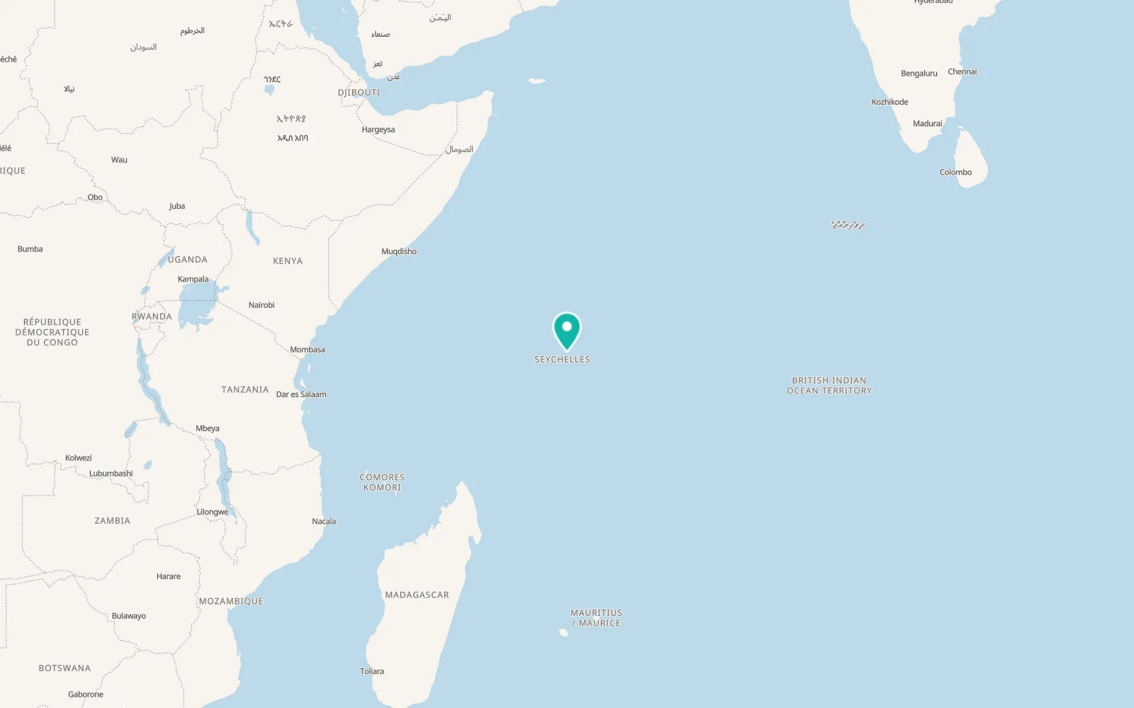 Map of Baie Sainte Anne