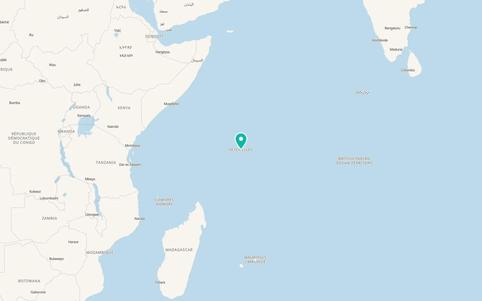Map of Takamaka