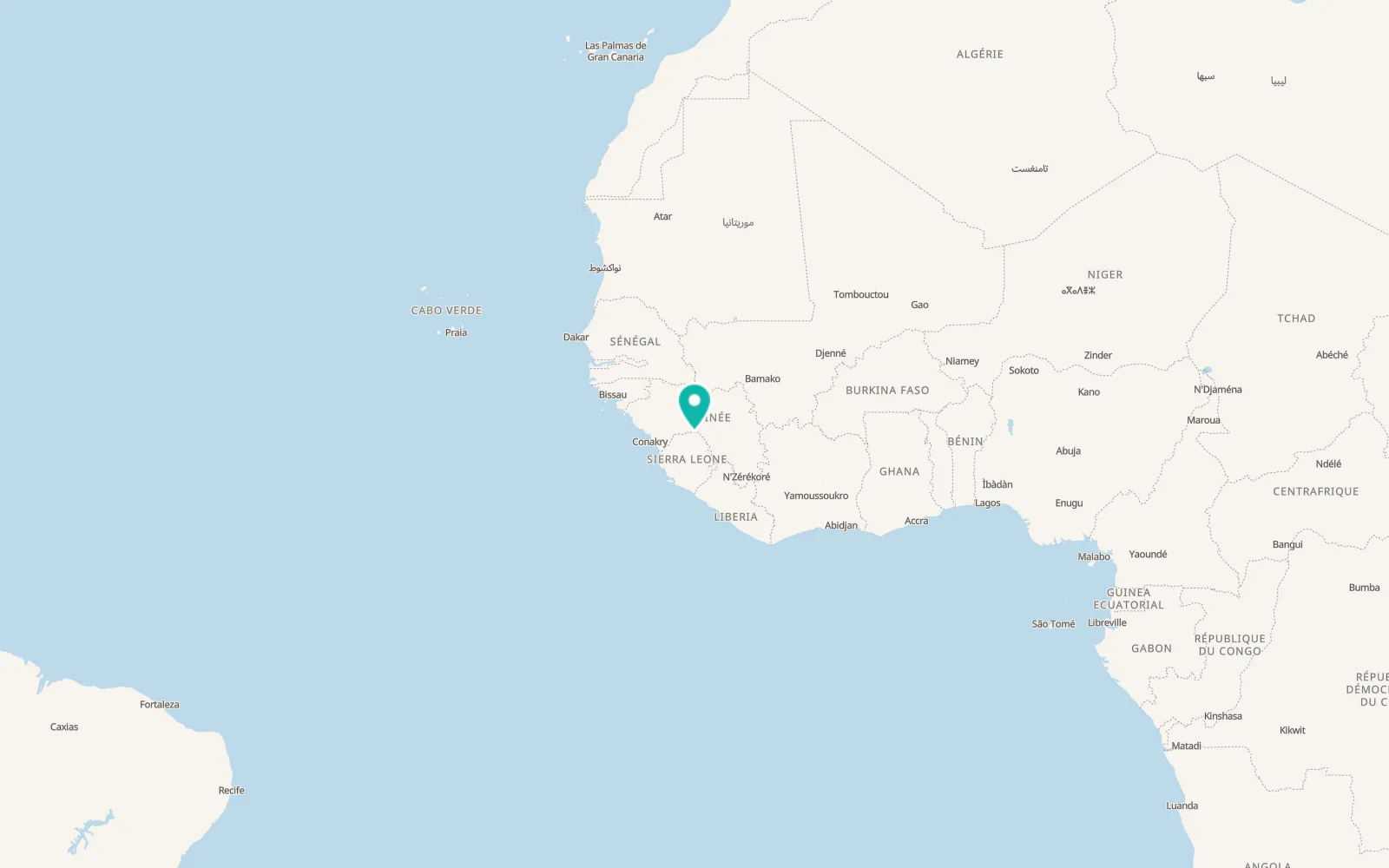 Map of Bindi