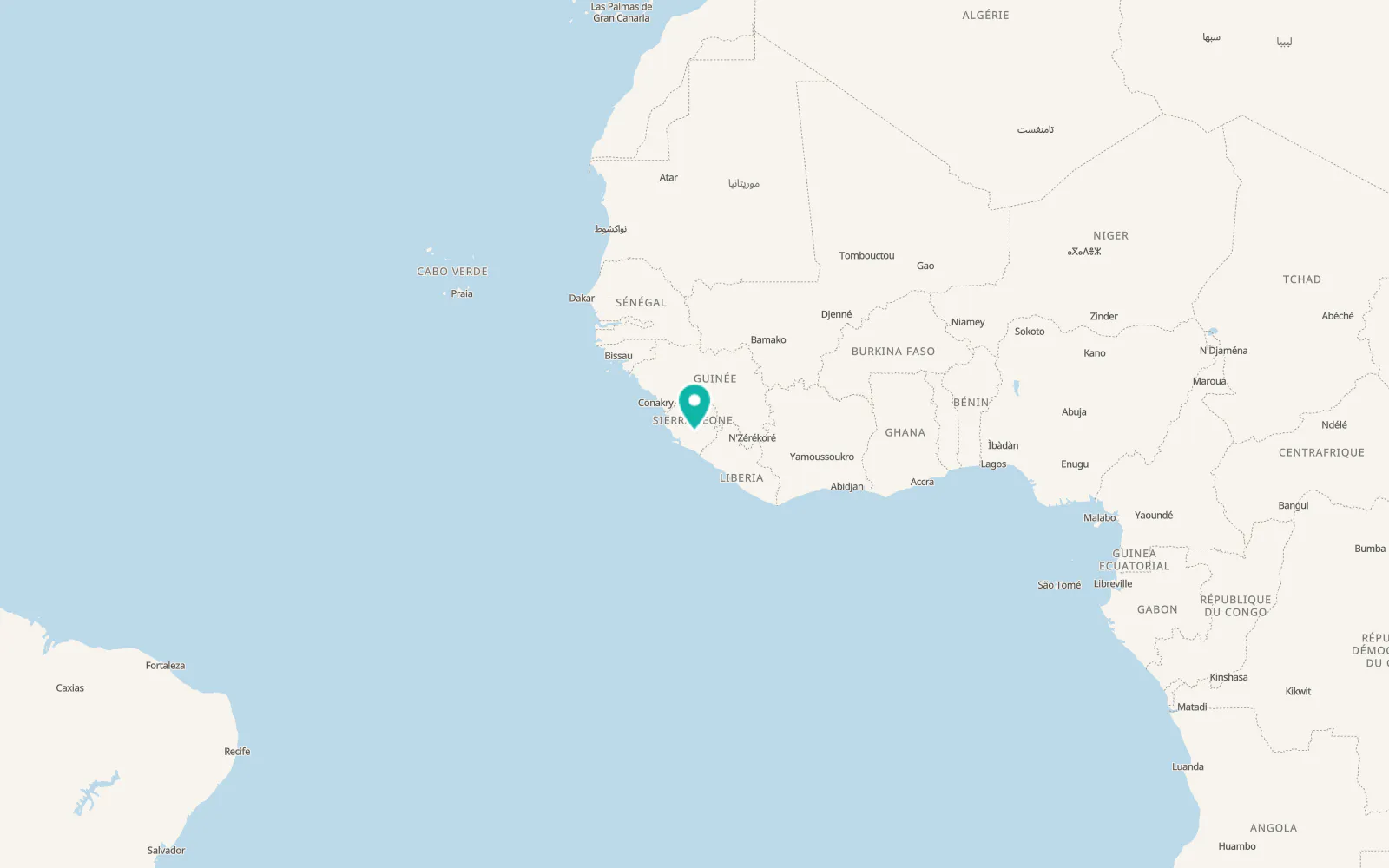 Map of Bo