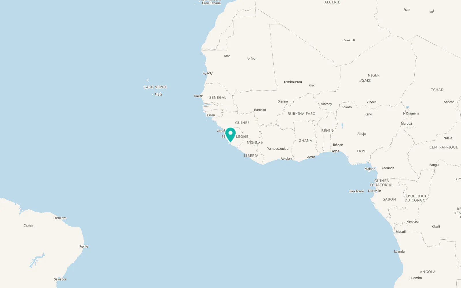 Map of Bonthe