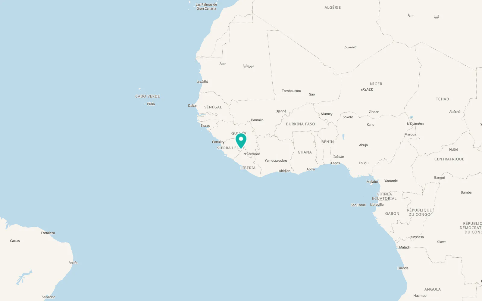 Map of Buedu
