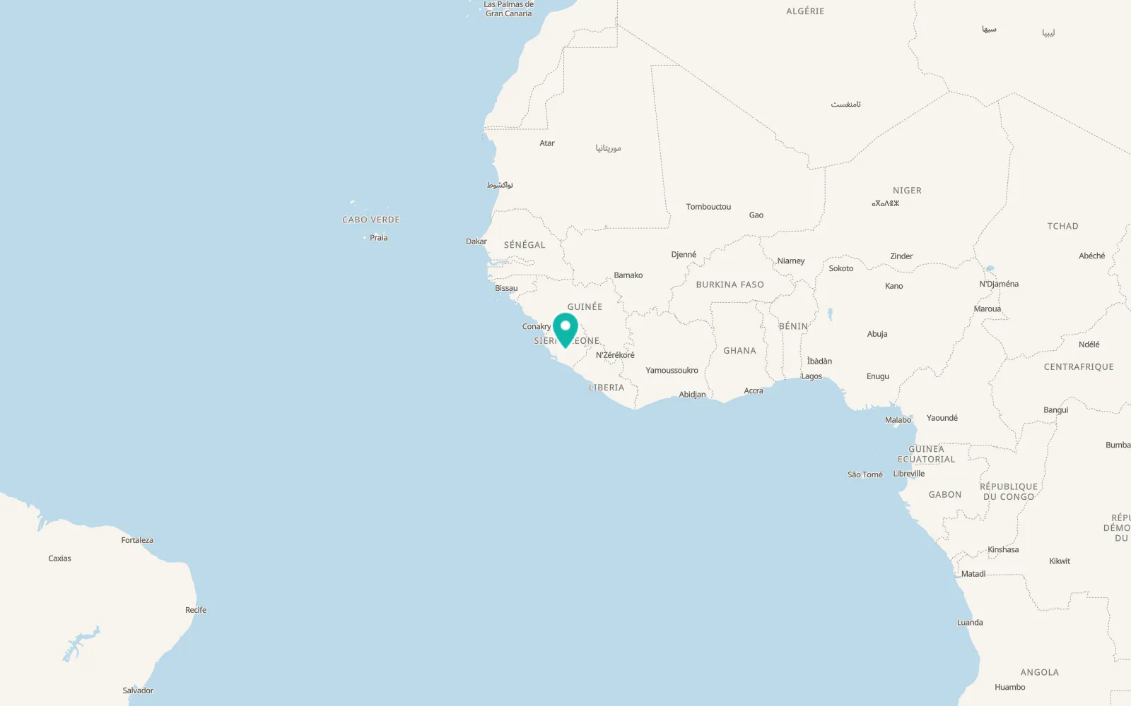 Map of Bumpe