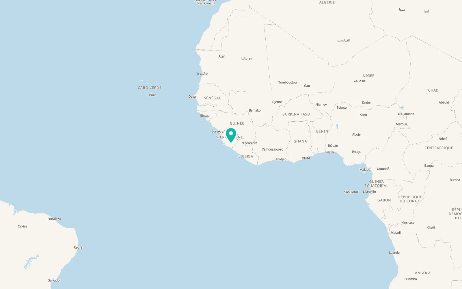 Map of Gbewebu