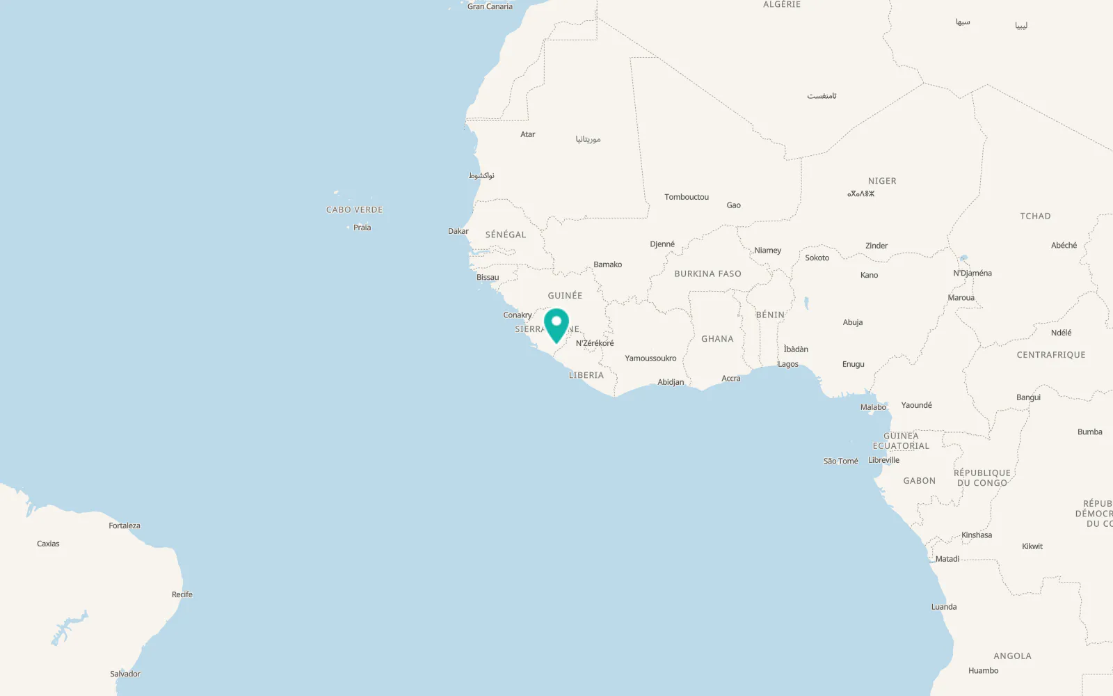 Map of Gorahun